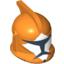 Набор LEGO Minifig Helmet SW Clone Trooper with Holes, Bomb Squad Trooper Print, Оранжевый