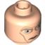 Набор LEGO Minifig Head Male Large Eyes and Cheek Lines Print (SW Clone Wars Mandalorian) [Blocked Open Stud], Light Flesh