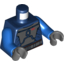 Набор LEGO Torso SW Armor Plates Dark Bluish Gray Print (Mandalorian) / Blue Arms / Dark Bluish Gray Hands, Темно-синий