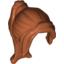 Набор LEGO Minifig Hair Ponytail Long with Side Bangs, Темно-оранжевый