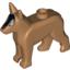 Набор LEGO Dog - German Shepherd [Police Dog] with Black Eyes and Forehead Print, Medium Dark Flesh