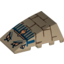 Набор LEGO Wedge 4 x 4 No Top Studs with Bricks, Blue Lines, 4 Eyes and Cobra Print (Scorpion Head), Dark Tan