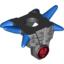 Набор LEGO Minifig Armour Breastplate with Blue Shoulder Spikes and Ninjago Cracked Red Skull Print, Черный