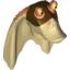 Набор LEGO Minifig Head Modified Gungan Type 2 with Flesh Top and Dark Brown Mask Print, Tan
