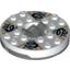 Набор LEGO Turntable 6 x 6 Round Dark Bluish Gray Base with White Top with Black Dragons on Gold Print (Ninjago Spinner), Белый