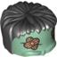 Набор LEGO Minifig Head Top, Frankenstein Monster with Black Hair and Bandages Print, Sand Green