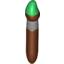 Набор LEGO Minifig Paint Brush with Silver Ring and Green Tip Print, Красно-коричневый