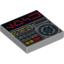 Набор LEGO Tile 2 x 2 with Alien Characters and Key Controls Print, Светлый сине-серый