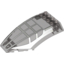 Набор LEGO Windscreen 10 x 6 x 2 Curved with Frame Print, Прозрачный черный