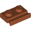 Набор LEGO Plate Special 1 x 2 with Door Rail, Темно-оранжевый