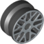 Набор LEGO Wheel 11 x 6 with Eight 'Y' Spokes and Silver Outline, Черный