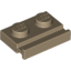 Набор LEGO Plate Special 1 x 2 with Door Rail, Dark Tan