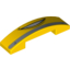 Набор LEGO Slope, Curved 4 x 1 Double No Studs with Smiling Mouth and Bumper Print (Luigi), Желтый