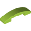 Набор LEGO Slope Curved 4 x 1 Double No Studs, Лайм