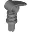 Набор LEGO Bionicle 2 x 3 Axle Connector with Tooth, Flat Silver