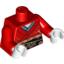 Набор LEGO Torso Kimono Print / Red Arms / White Hands, Красный