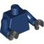 Набор LEGO Torso Plain / Dark Blue Arms / Black Hands, Темно-синий