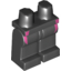 Набор LEGO Legs and Hips with Dark Pink Wetsuit Lines Print, Черный