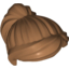 Набор LEGO Minifig Hair Female Ponytail and Swept Sideways Fringe, Medium Dark Flesh