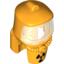 Набор LEGO Minifig Helmet Hazard Suit with Radioactivity Warning Print, Bright Light Orange