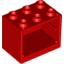 Набор LEGO Cupboard 2 x 3 x 2 with Hollow Studs, Красный