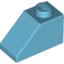 Набор LEGO Slope 45В° 2 x 1, Medium Azure