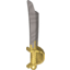 Набор LEGO Minifig Cutlass [Elaborate] with Pearl Gold Handle, Flat Silver