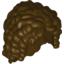 Набор LEGO Minifig Hair Friends Long with Curls, Темно-коричневый