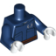 Набор LEGO Torso SW Jacket with Brown Belt and Jedi Order Insignia Print / Dark Blue Arms / White Hands, Темно-синий