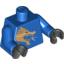 Набор LEGO Torso Ninjago Gold Dragon Front and Gold Lion and 'Jay' Back Print/ Blue Arms / Black Hands, Голубой