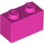 Набор LEGO Brick 1 x 2, Темно-розовый