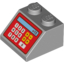 Набор LEGO Slope 45В° 2 x 2 with Red Cash Register and '+15' Print, Светлый сине-серый