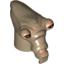Набор LEGO Minifig Head Modified Geonosian with Black Eyes Print, Dark Tan