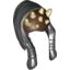 Набор LEGO Minifig Headdress SW Zabrak Front Skull Spikes and Hair Eeth Koth Print, Черный