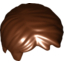 Набор LEGO Minifig Hair Short, Tousled with Side Part, Красно-коричневый