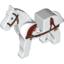 Набор LEGO Horse with Ornate Royal Harness Print, Белый