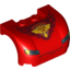 Набор LEGO Vehicle Mudguard 3 x 4 x 1 2/3 Curved Front with Headlights, Thin Smile and 'PISTON CUP' Print, Красный