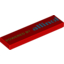 Набор LEGO Tile 1 x 4 with 'POWERED BY allinol' Print, Красный