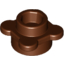 Набор LEGO Plate Round 1 x 1 with Flower Edge [4 Petals], Красно-коричневый