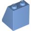 Набор LEGO Slope 65 2 x 2 x 2 with Bottom Tube with Tan Apron with Pocket Print, Medium Blue