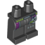 Набор LEGO Legs and Hips with Purple Leg Protection and Silver Machinery Print, Черный