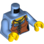 Набор LEGO Torso Castle Kingdoms Female Corset with Brown Apron Print / Medium Blue Arms / Yellow Hands, Medium Blue