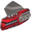 Набор LEGO Hero Factory Armor with Ball Joint Socket - Size 5 with Spine Print (Raw-Jaw), Flat Silver