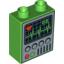 Набор LEGO BRICK 1X2X2,DEC.DIAGRAMME, Ярко-зеленый