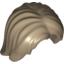 Набор LEGO Minifig Hair Mid-Length Tousled with Center Part, Dark Tan