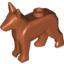 Набор LEGO Dog - Alsatian / German Shepherd with Black Eyes Print, Темно-оранжевый