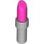 Набор LEGO Friends Accessories Lipstick with Light Bluish Gray Handle, Темно-розовый
