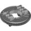 Набор LEGO Technic Turntable Large Type 2, Complete Assembly with Black Outside Gear Section, Светлый сине-серый