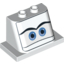 Набор LEGO Windscreen 2 x 3 x 2 with 2 x 4 Base with Blue Eyes on White Background Print [8639], Белый