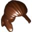 Набор LEGO Minifig Hair Pulled Back, Красно-коричневый